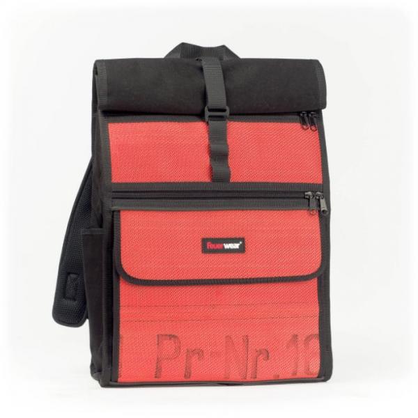 Feuerwear Rolltop Rucksack "Eddie" rot